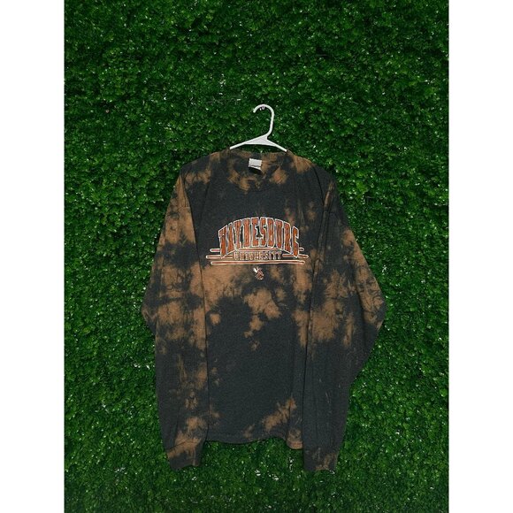 Vintage Acid Wash Vaynesburg University long sleeve t-shirt, Adult Mens XXL, Col - Picture 1 of 2